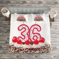 thumbnail image 3 of Ambesonne Party Quilted Bedspread Set 3 Pcs, Birthday Sprinkles, Queen Size, Multicolor, 3 of 3