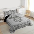 thumbnail image 3 of Castle Fairy Animal Dragon Full Size Comforter Sets,Abstract Hippie Geometric Bedding Sets, 3 of 8