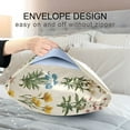 thumbnail image 4 of Yayeee Pillowcase Standard Size Set of 2 Satin Wrinkle Resistant Pillow Case, Beige Wildflowers, 4 of 8