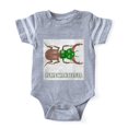thumbnail image 1 of CafePress - Plays With Beetles 2 - Cute Infant Baby Football Bodysuit, 1 of 1