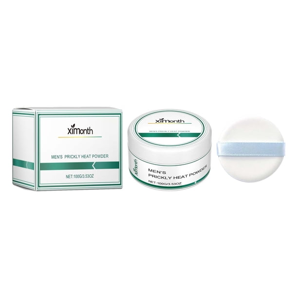 Talco para bebés con hojaldre - Talco natural de origen vegetal para niños - Polvos corporales frescos transpirables que absorben el sudor - Comodidad calmante para el sueño nocturno - Sin