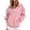 Pink#lapel v neck sweatshirt women, variant on YOIAVAIOY Women Funnel Neck Sweatshirt Long Sleeve Button Collar Pullover Tops 2026 Spring Fall Casual Sweatshirts with Pockets Pink XXL
