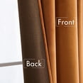 thumbnail image 6 of Gold Brown Velvet Curtains 84 inches Long 2 Panels - Luxury Pinch Pleated Room Darkening Blackout Window Drapes for Bedroom Living Room Thermal Insulated Super Soft, Back Tab Rod Pocket, 6 of 14