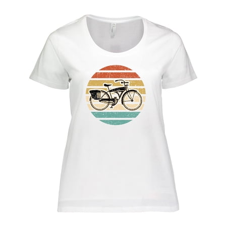 Inktastic Cycling Vintage Bicycle for Cyclist Women s Plus Size T-Shirt price history on PriceWatchPro