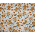 thumbnail image 4 of oneOone Polyester Lycra Light Brown Fabric Leaves & Floral Artistic Craft Projects Decor Fabric Printed By The Yard 56 Inch Wide, 4 of 4