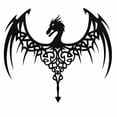 thumbnail image 1 of Cuadro Decorativo de Metal con Diseño dragon alas Mediano, 1 of 4