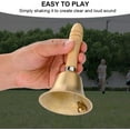 thumbnail image 4 of Wooden Hand Bell, 8CM School Reception Dinner Hotel Hand Bell, 4 of 5