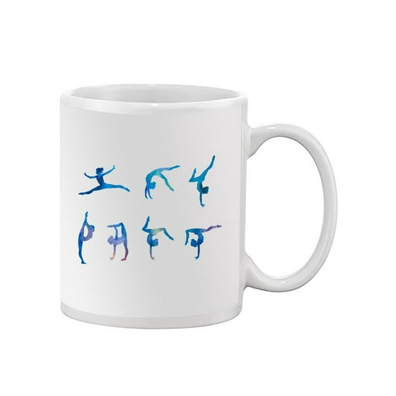 Blue Gymnast's Silhouettes. Mug Unisex's -Image by Shutterstock