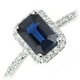 thumbnail image 3 of 18ct White Gold Jewelco London Diamond Octagon Sapphire Octagon Halo Ring, 3 of 7