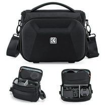 K&F Concept Camera Sling Bag, Quick Access Waterproof Crossbody Bag for DSLR/Mirrorless, with Hard Shell & Tripod Holder, Size M