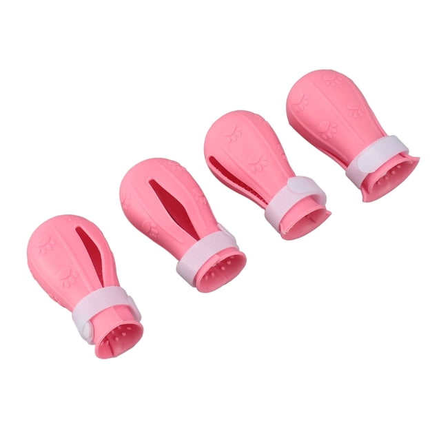 4Pcs Cat Boots, Anti Slip And Scratch Proof Multifunctional Cat Shower Foot Cover For Family Pet Cat Bathing And Nail Cutting