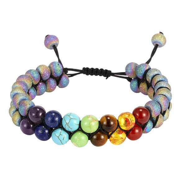 Pulseras para mujer, regalos para mujer, pulseras magnéticas con piedra volcánica natural para que las parejas expresen su amor, pulsera, collar.