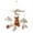 Brown Rabbit, variant on Wooden Crib Mobile Baby Bed Bell Rattle Toy Soft Felt Cartoon Bear Mobile Hanging Newborn Music Box Bed Bell Hanging Bracket Toy