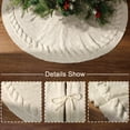 thumbnail image 3 of Falda para árbol de Navidad LimBridge color crema 91 cm tejido, 3 of 5