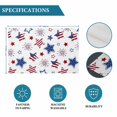 thumbnail image 5 of Independence Day Patriotic USA Flag Placemats Set of 6,Wipeable Washable Table Mats for Dining Tables, Star Stripe Celebration on White Place Mats for Kitchen Event Party Tabletop Decor, 5 of 9