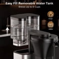 thumbnail image 2 of 8 Cup Coffee Maker Machine with Pour Over, Cold Brew, 40 Min Keep Warm & Removable Water Tank, 2 of 7
