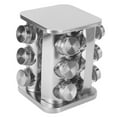 thumbnail image 2 of Porte-bouteilles d'Assaisonnement d'Épices Rotatif, Porte-Épices Rotatif en Acier Inoxydable Tour de Comptoir Rotatif Design Simplifié, 2 of 14