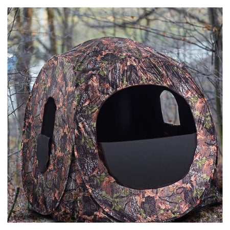 Hunting Blind Pop Up Camo Tent - 2-3 Person Ground Shelter Enclosure