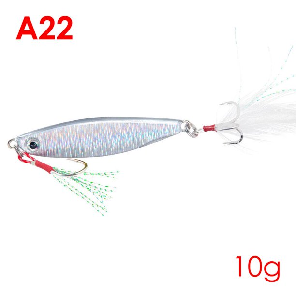 Metal Jig Fishing Lure Bass Fishing Jigs Weights 7-30g Holographic Trolling Saltwater Lures Artificial Fish Tackle Pike He Qiyong unisex