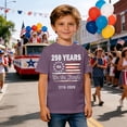 thumbnail image 3 of Tiijoy Boys Fourth Of July T Shirt USA 250th Anniversary Short Sleeve T-Shirt, Sizes 2-13, 3 of 4
