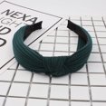thumbnail image 1 of 1 Uds. Diadema con aro para el pelo con nudo cruzado a rayas de Color sólido a la moda, sombreros de niña para mujer, 1 of 5