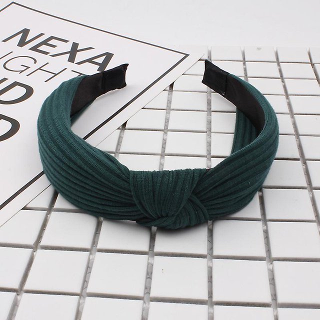 1 Uds. Diadema con aro para el pelo con nudo cruzado a rayas de Color sólido a la moda, sombreros de niña para mujer