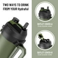 thumbnail image 3 of Gallon Jug, 128oz Large Insulated Stainless Steel Sports Water Jug, Large Triple Wall Vacuum Insulation Water Bottle-Keeps Cold up to 48 Hrs-Sweat Proof,for Gym, Hiking & Camping, 3 of 7