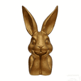 thumbnail image 2 of Gold Bunny Figurine, Easter Bunny Figurines Resin Statue, Gold Bunny Decor Vintage Rabbit Table Centerpiece for Home Living Room Easter Decor Gift, 2 of 7