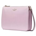 thumbnail image 3 of Kate Spade Leila Triple Gusset Crossbody Pebbled Leather Shoulder Bag, Quartz Pink, 3 of 5
