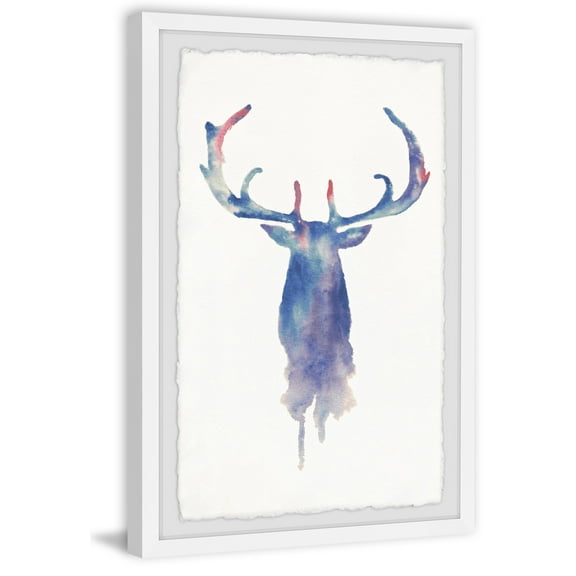 Moose Paint Framed Painting Print