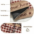 thumbnail image 4 of Country Stars Front Door Rugs 2x3 ft Vintage Rust Black Star Red Plaid Brown Wood Grain Small Rug for Entryway Non Slip Washable Bathroom Door Mat Absorbent Floor Mat for Indoor Entrance, 4 of 9