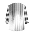 thumbnail image 5 of Camisas de Cuello de Tripulación de Manga Larga para Hombres 3/4 Cuarto de Manga con Cuello en V Botón Arriba Cardigan Top para la Moda Casual de Verano, 5 of 5