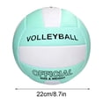 thumbnail image 3 of Volleyball Official Ball Thicker PU Waterproof Anti-Explosion 15+ Years Kids Girls Boys Indoor Training Game Outdoor Sand Beach Pool(Green), 3 of 5