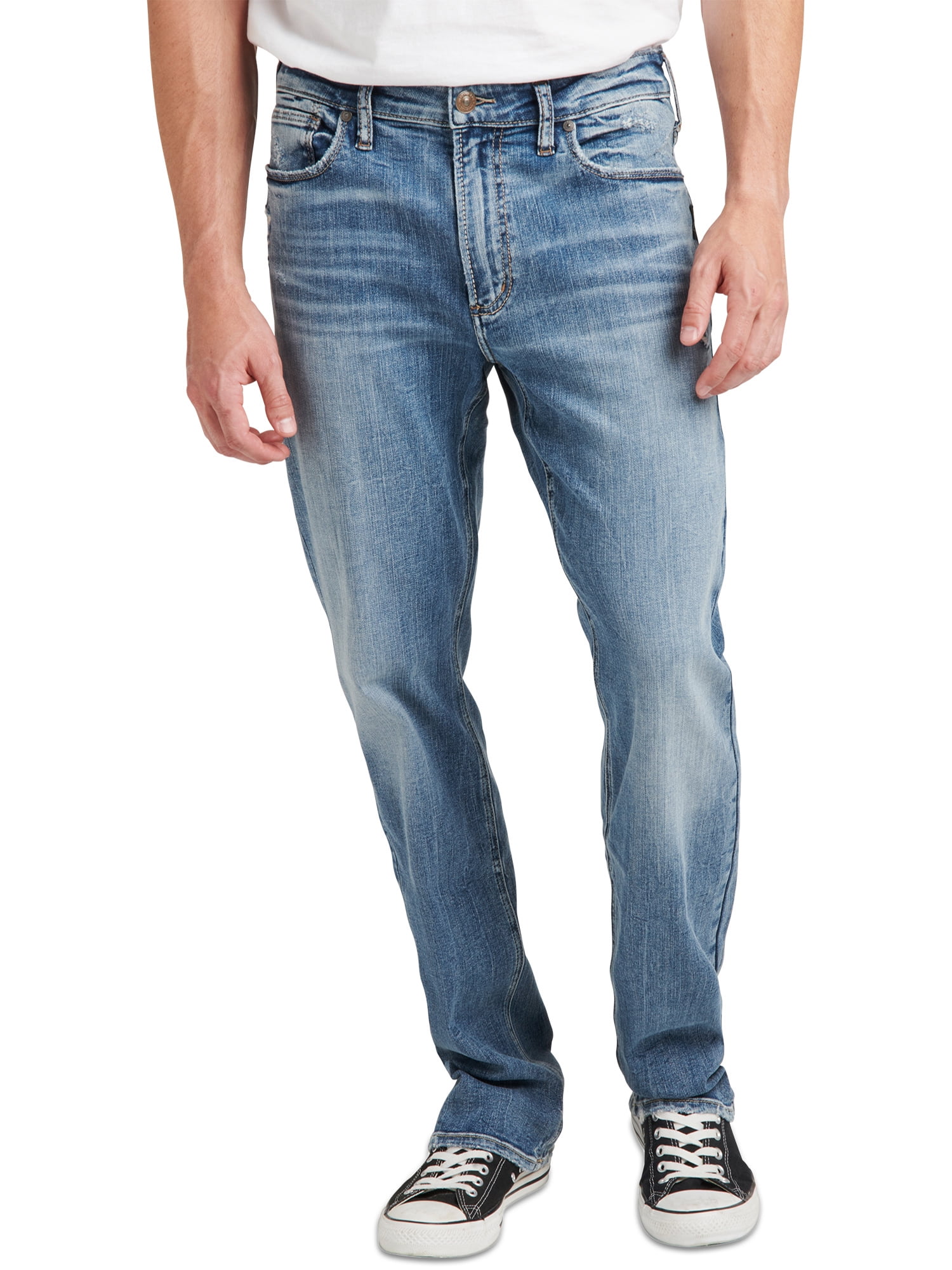 Silver Jeans Co. Men's Grayson Easy Fit Straight Leg Jeans, Waist 30-42 - Walmart.com