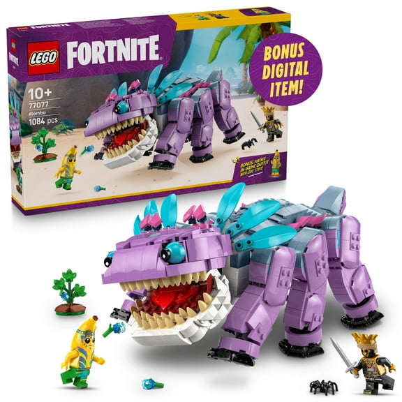 LEGO Fortnite Klombo Kids Toy - Fortnite Action Figure with Peely and Oro Minifigures - Pretend Play and Building Toy for Girls and Boys 10  - Gift Idea for Birthdays and Gaming Fans - 77077