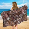 thumbnail image 6 of XYZCANDO Woodland Tree Camouflage Pattern Car Seat Towel Cover, Comfortable Seat Cover Machine Washable Sweatproof for Vans Cars Trucks, 6 of 11