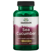 Swanson Sea Cucumber - Natural Supplement Promoting Joint Health & Mobility Support - Supports Cartilage Protection & Connective Tissue Health - (100 Capsules, 500mg Each)