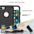 thumbnail image 5 of OtterBox COMMUTER SERIES Case for iPhone 8 & iPhone 7 NOT Plus - Frustration Free Packaging - PLUM WAY PLUM HAZE/NIGHT PURPLE, 5 of 7