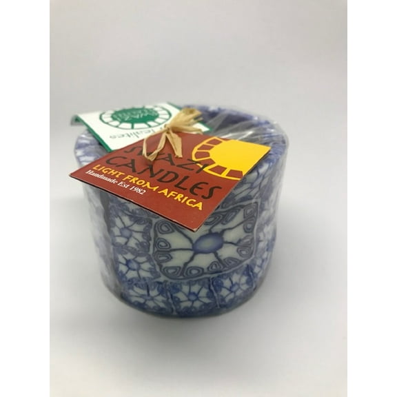 Swazi Candles, Tea Light Candle - Blue Delft Design, including soya tea light