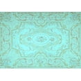thumbnail image 1 of Ahgly Company Indoor Rectangle Persian Light Blue Traditional Area Rugs, 2' x 5', 1 of 4
