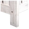 thumbnail image 4 of Patio Wooden with Storage Box, 29 Gallon Outdoor Storage , Large Entryway Deck Box w/ X-Shape Back, for Deck, Porch & Balcony, White, 4 of 9