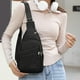thumbnail image 5 of Daiosportswear - Bolso bandolera para mujer y hombre, moderno bolso bandolera, informal, con correa de hombro convertible, 5 of 8