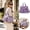 Light Purple Waterproof Tote Bag, variant on Water Resistant Travel Tote Bag for Women, Large Capacity Oxford Cloth Handbag with Multiple Pockets, 3 Way Carry Shoulder Crossbody Bag for Work, Shopping, Commute and Travel
