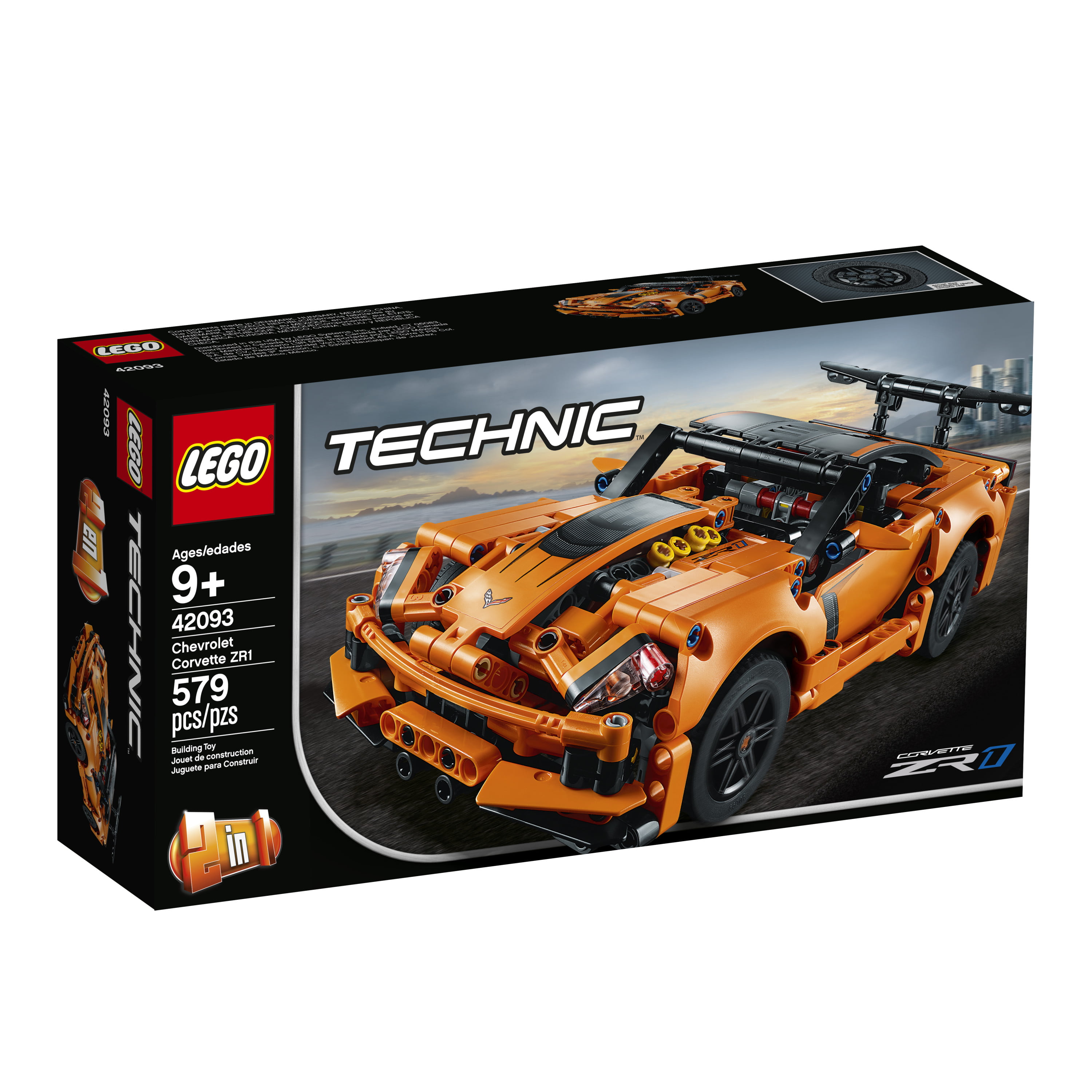 Republik Industriel arkiv LEGO Technic Chevrolet Corvette ZR1 42093 Model Car Building Set -  Walmart.com