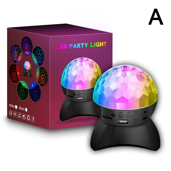 Colorful LED Disco Ball Light Bluetooth Speaker Stage Light Rechargeable Portable Am Festival G4D6 Party Strobelight USB Wedding