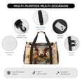 thumbnail image 4 of Fotbe Bucket Flower Cow Bolsa de Viaje con Estampado, Bolsa de Fin de Semana para Mujer con Compartimento para Zapatos, Bolsa de Gimnasio con Bolsillo Húmedo, 4 of 7