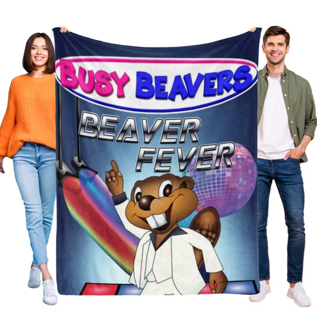 Castores Trabajadores anti-pilling, suave, ligera, esponjosa y acogedora de lujo para hogar y cocina – Perfecta para niños y adultos,120X80cm