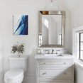 thumbnail image 3 of Intriguing Abstract Landscape Wall ArtHand-Painted 12x16 inch Canvas for Office, Bathroom or Home Decor, 3 of 7