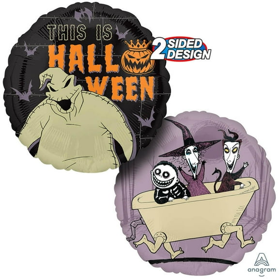 18 inch Anagram Nightmare Before Christmas Foil Mylar Balloon - Party Supplies Decorations