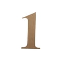 thumbnail image 1 of Wooden Number Unfinished, Times Font, Craft Cutout, 1 of 2